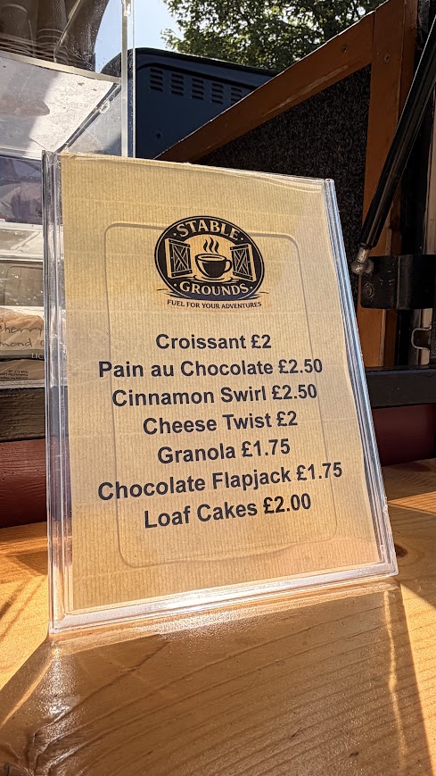Stable Grounds pastry menu
